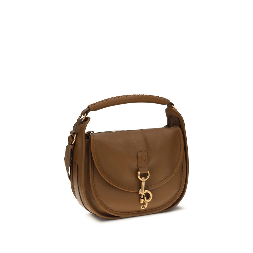 Burberry Brown The small B Clip Crossbody Bag