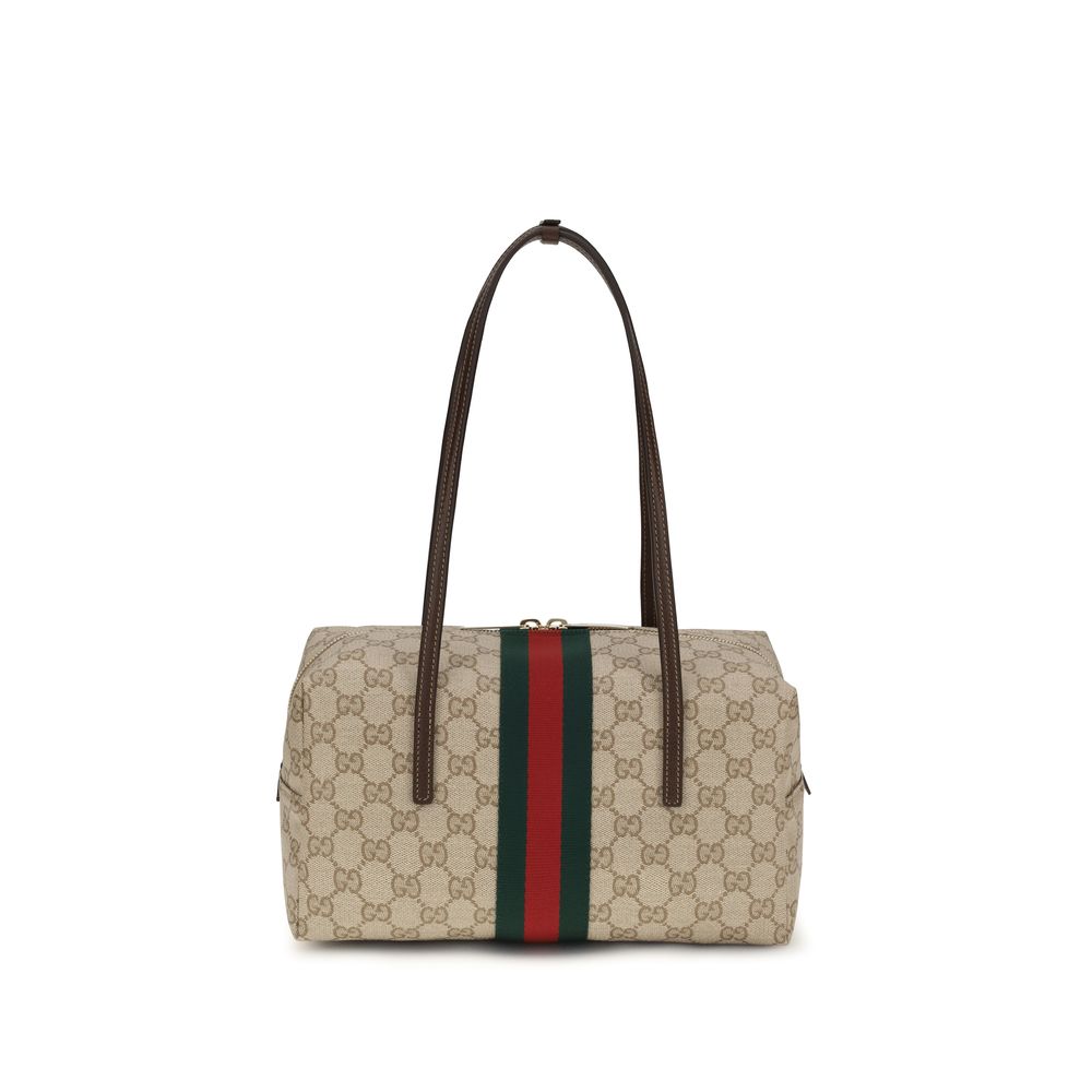 Gucci Beige Medium Boston Melrose Shoulder Bag