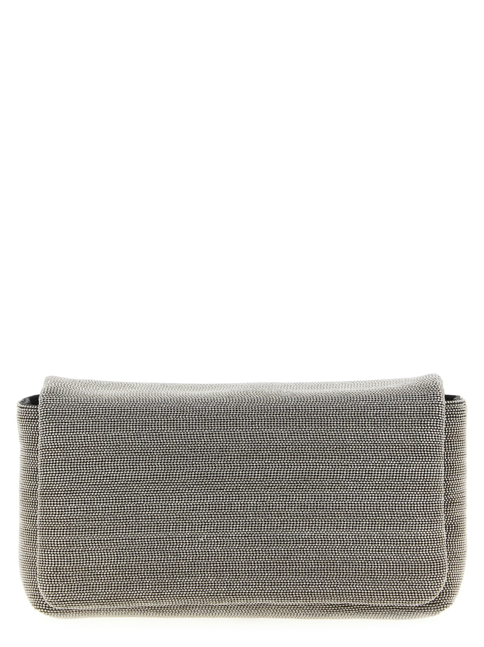 Brunello Cucinelli Silver Monile Clutch Bag