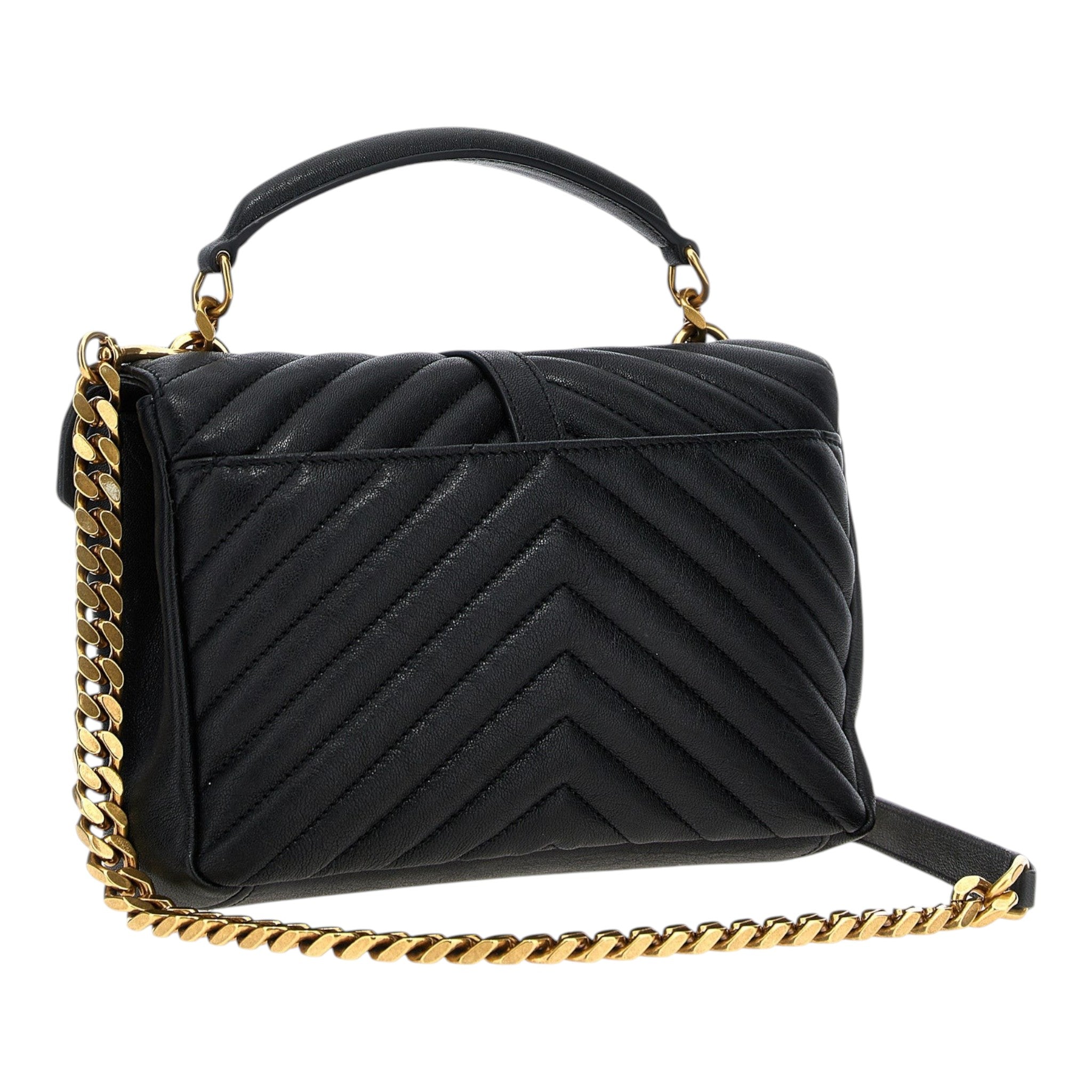 Saint Laurent Black College Crossbody Bag