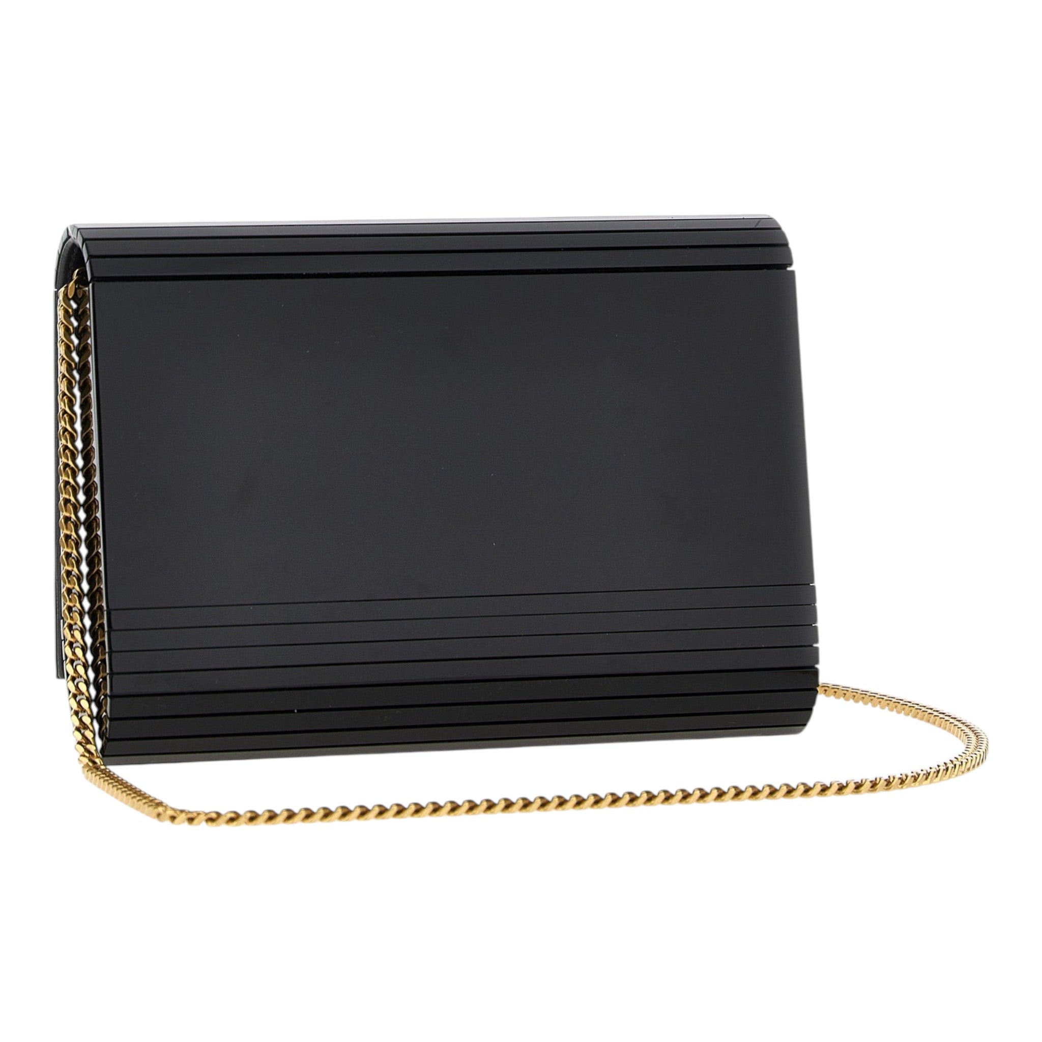Saint Laurent Black Vicky Minaudière Shoulder Bag