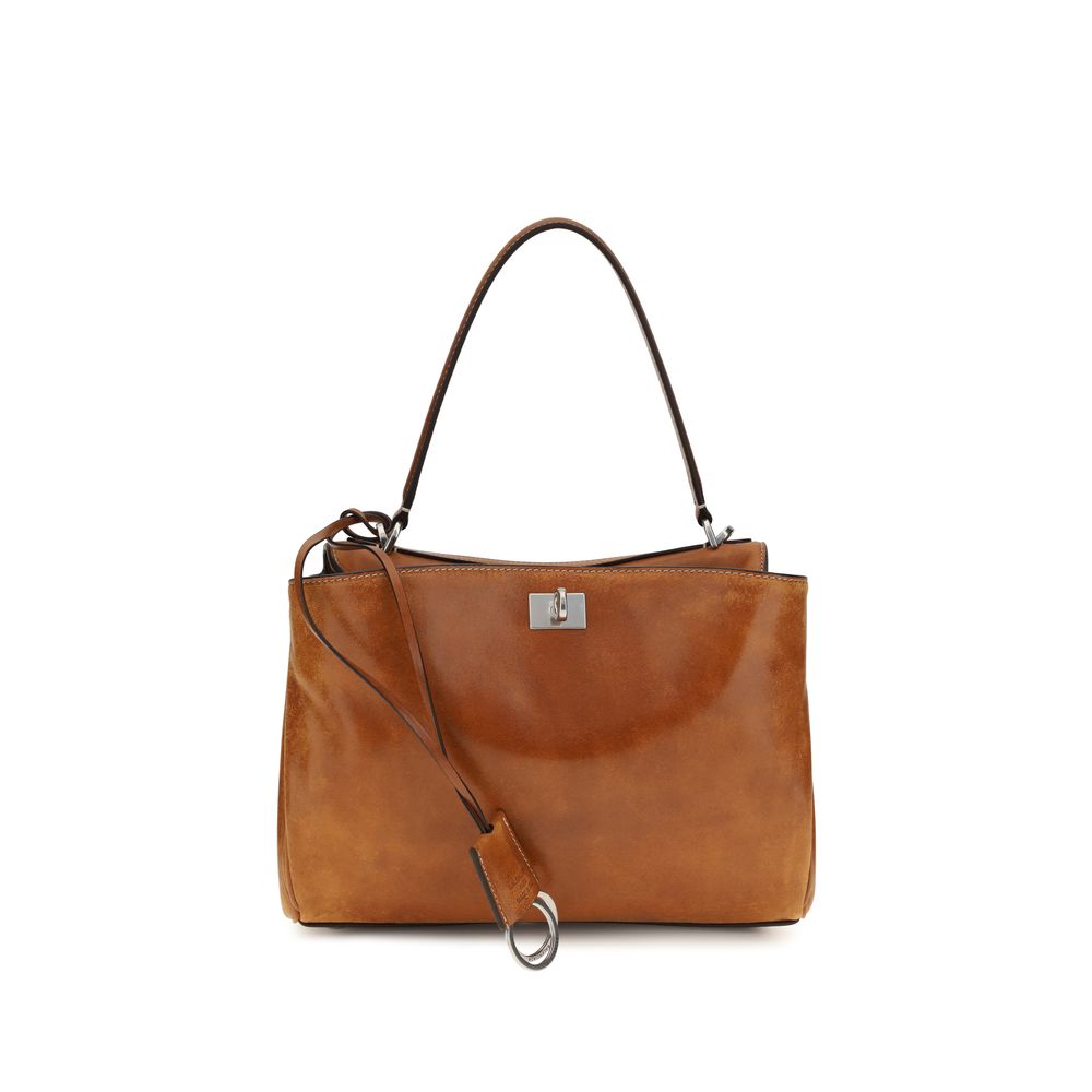 Balenciaga Brown Small Rodeo Handbag
