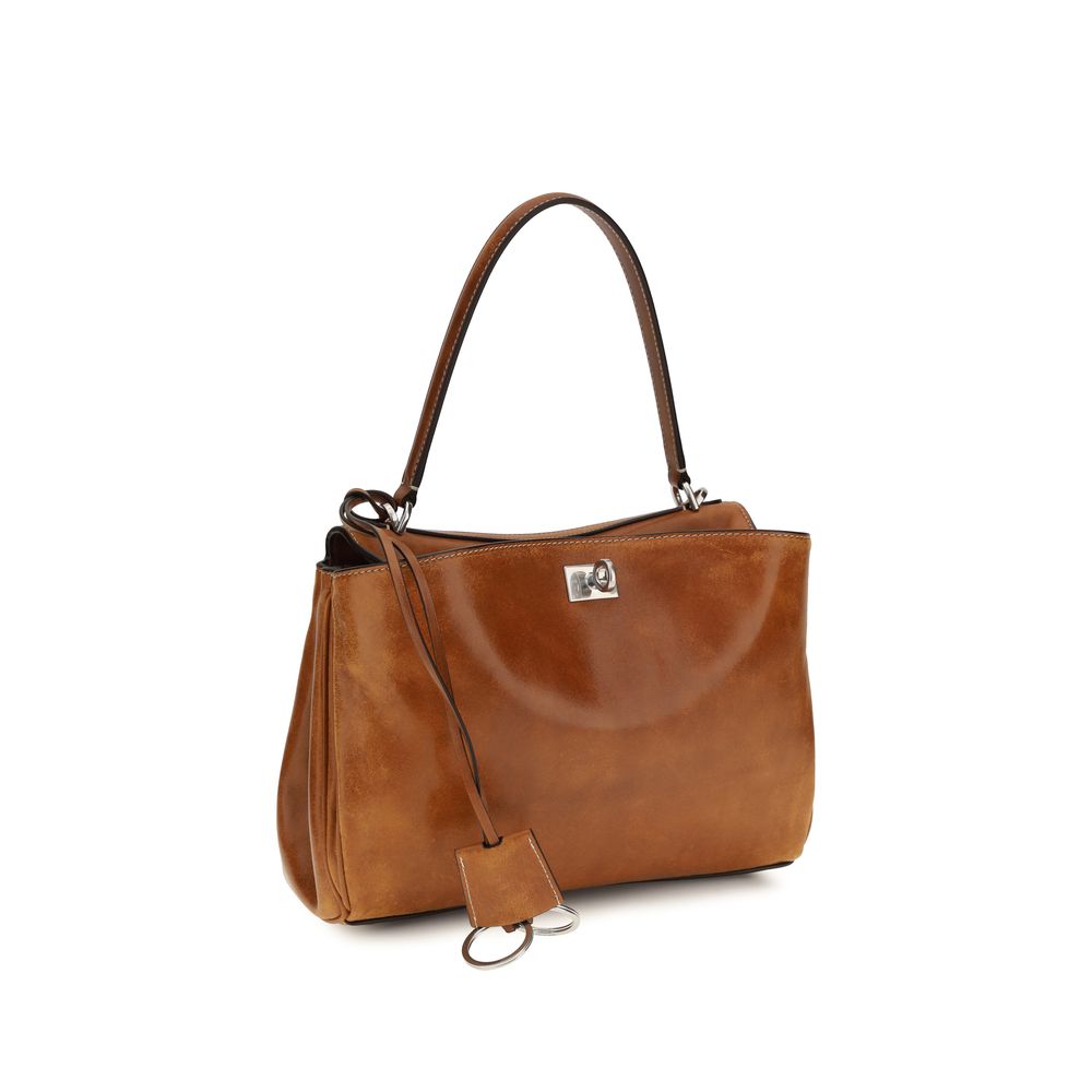 Balenciaga Brown Small Rodeo Handbag