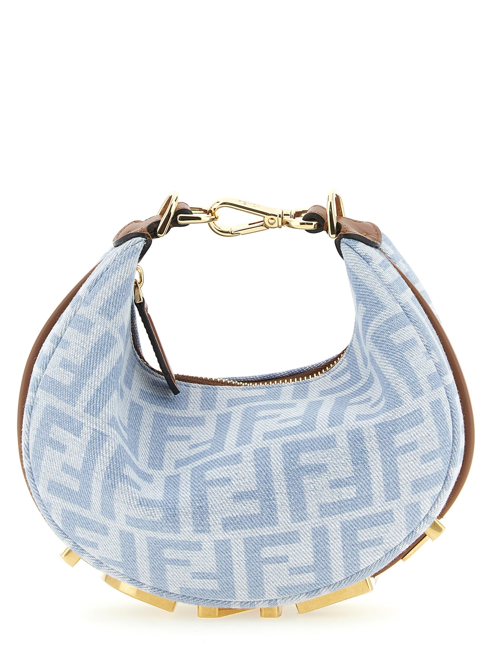 Fendi Blue Fendigraphy Mini Handbag