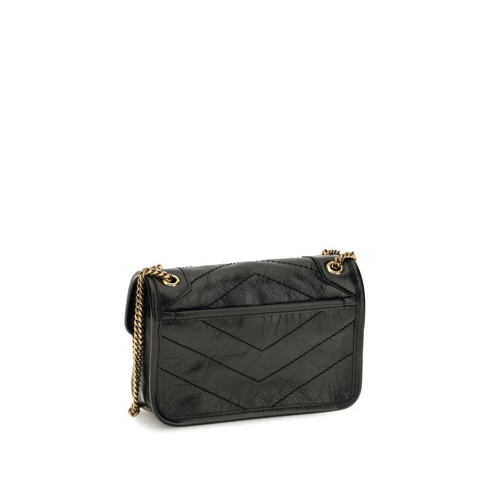 Saint Laurent Black Mini Niki Shoulder Bag