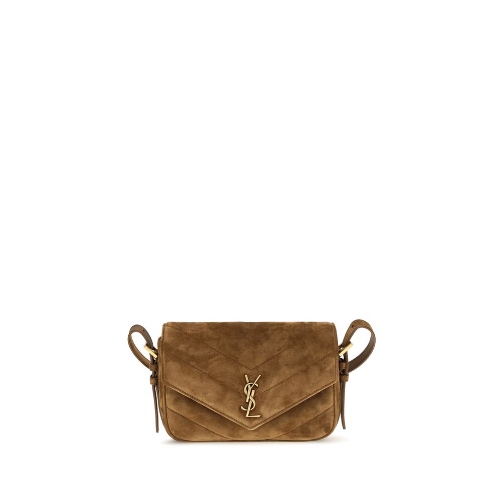 Saint Laurent Brown Small LouLou Shoulder Bag