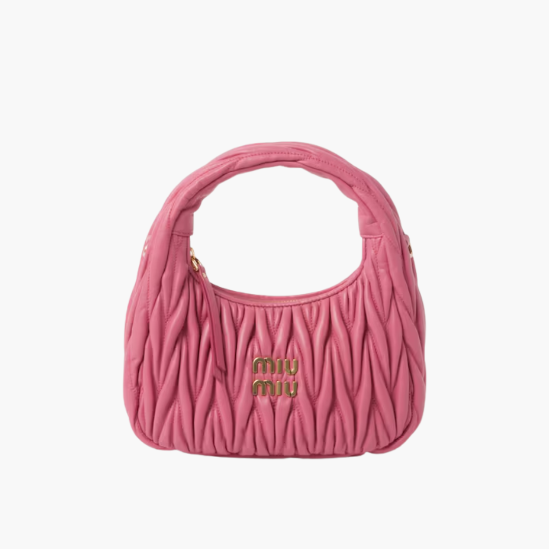 Miu Miu Wander Shoulder Bag In Matelassé Nappa Leather