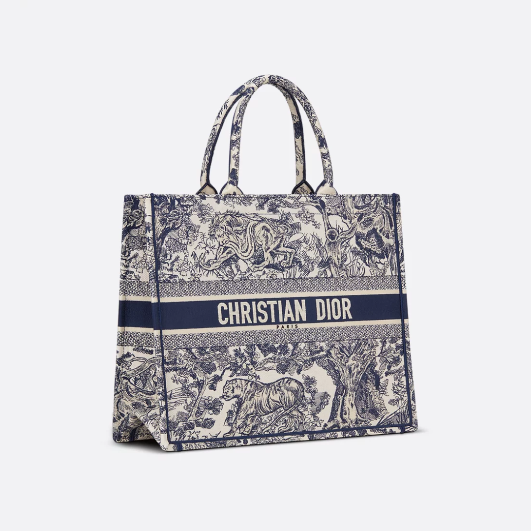 Large Dior Book Tote Bag
