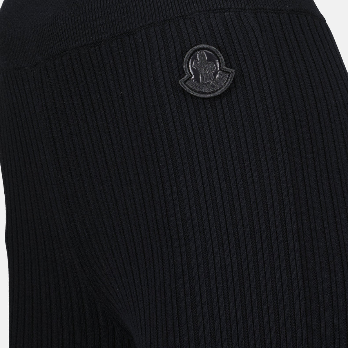 Ribbed Knit Flared Pants