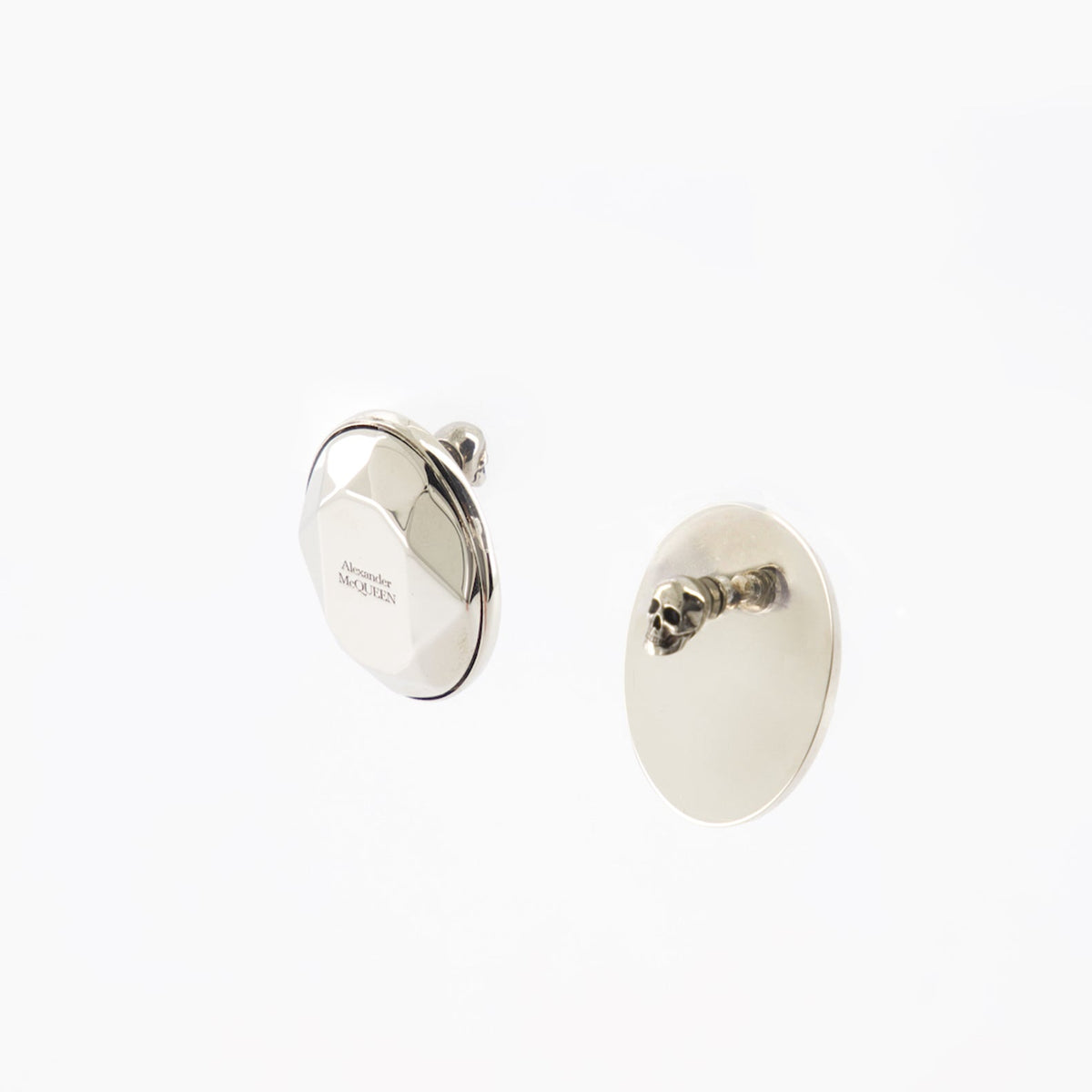 Oval Logo Engraved Earrings