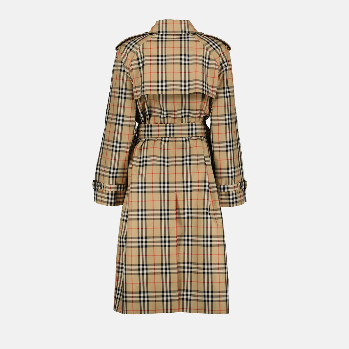 Checked Trench Coat