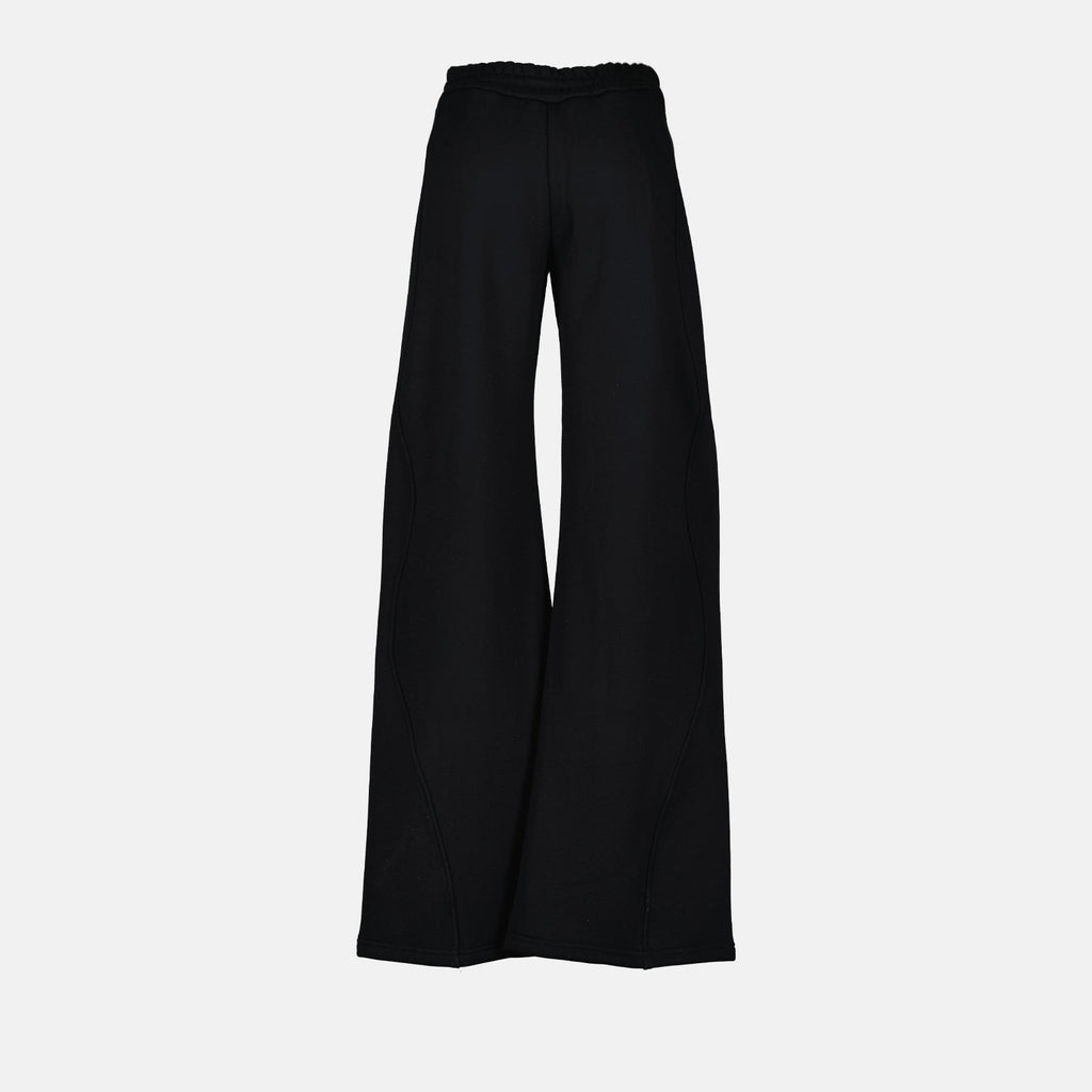 Wide-Leg Drawstring Lounge Trousers