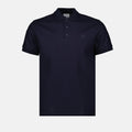 Navy Polo with Signature Check Placket