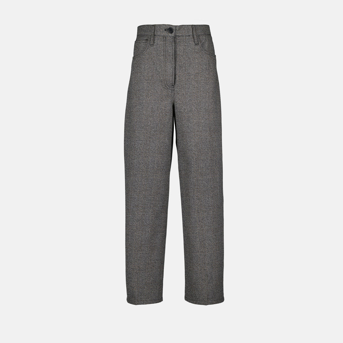 Relaxed Tailored Straight-Leg Trousers
