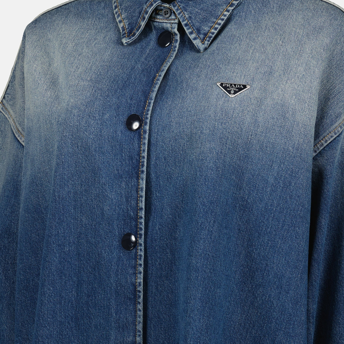 Oversized Denim Shirt Jacket