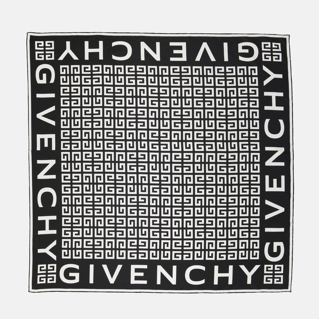 Monogram Border Scarf