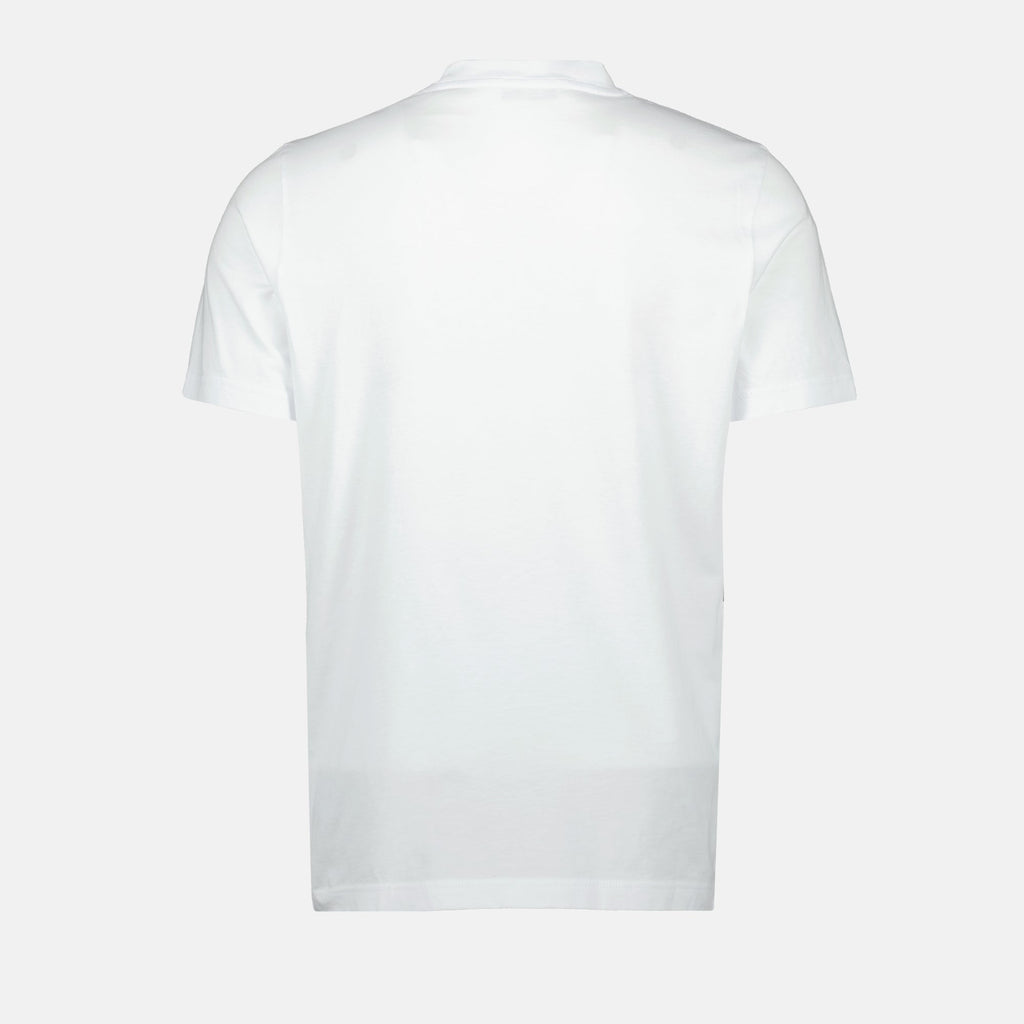 White Faded Logo Print T-Shirt