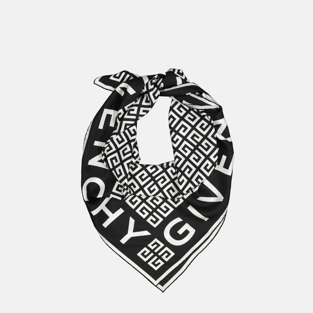 Monogram Border Scarf