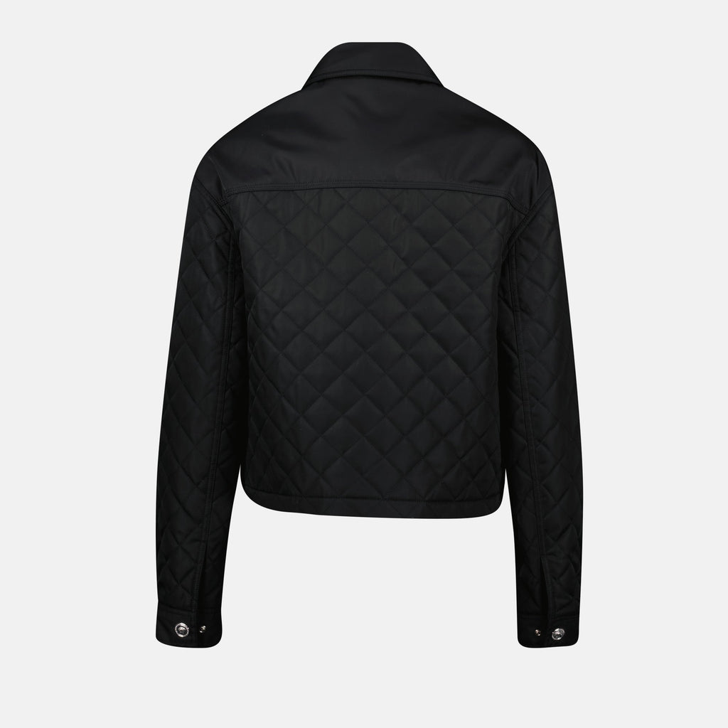 Zip-Up Jacket with Medusa Hardware
