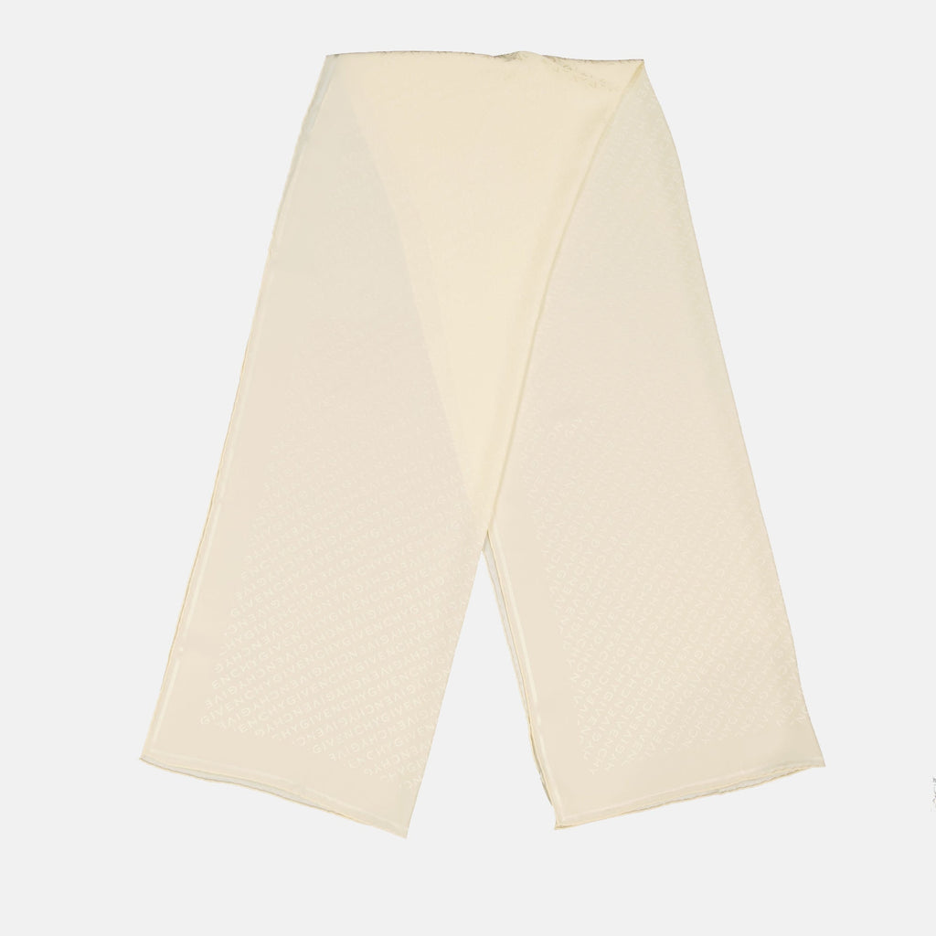 Monogram Scarf – Beige