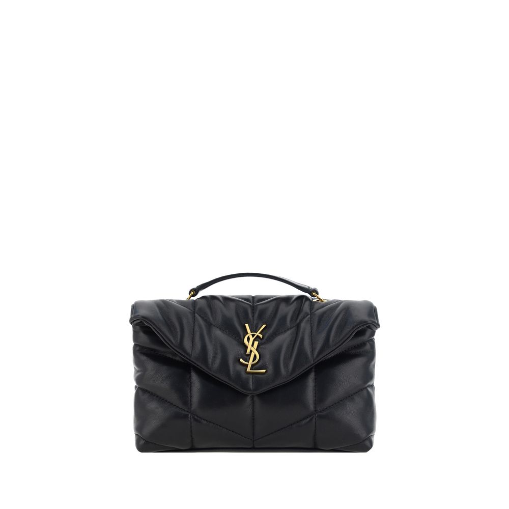 Saint Laurent Black Puffer Toy Shoulder Bag