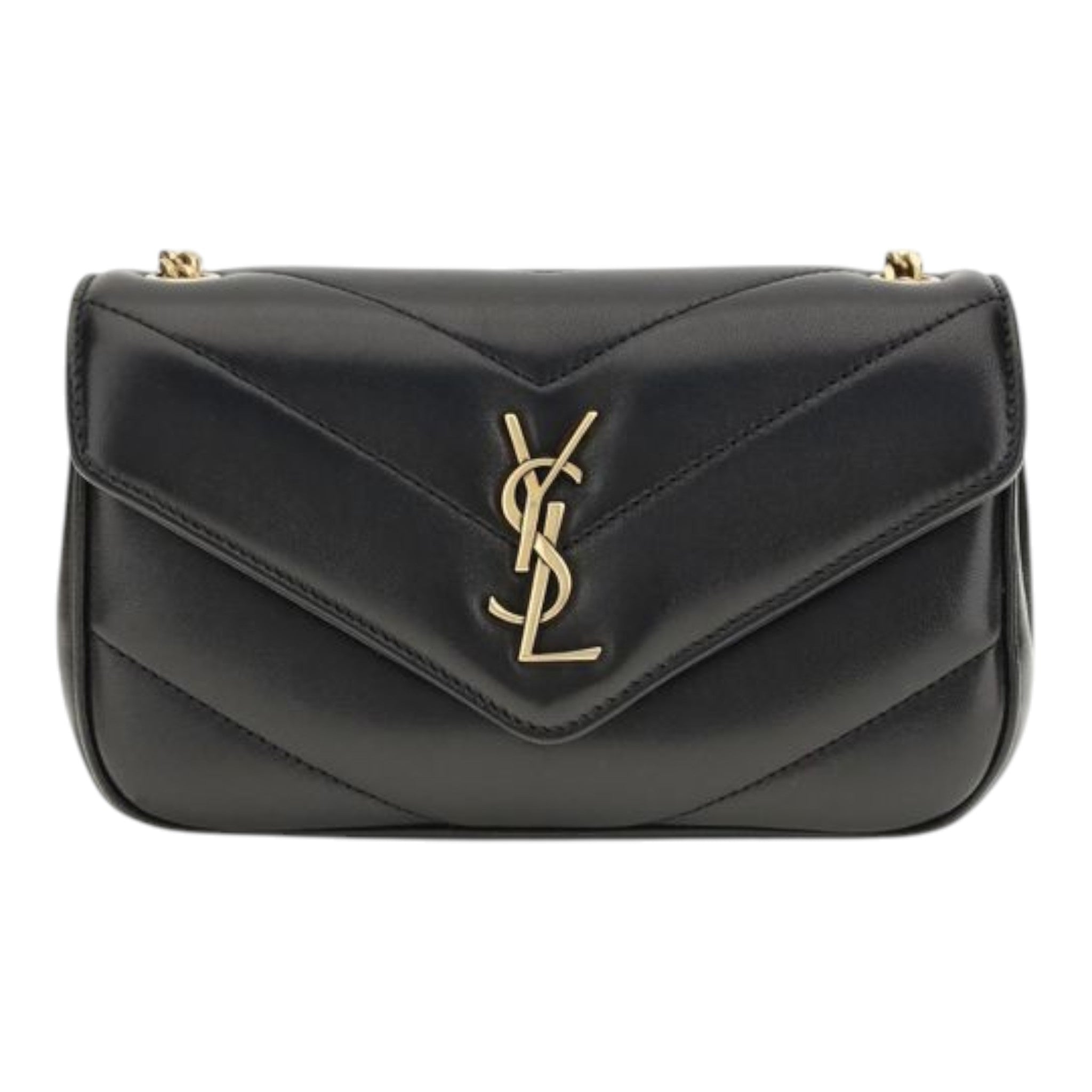 Saint Laurent Black  Loulou Toy Shoulder Bag