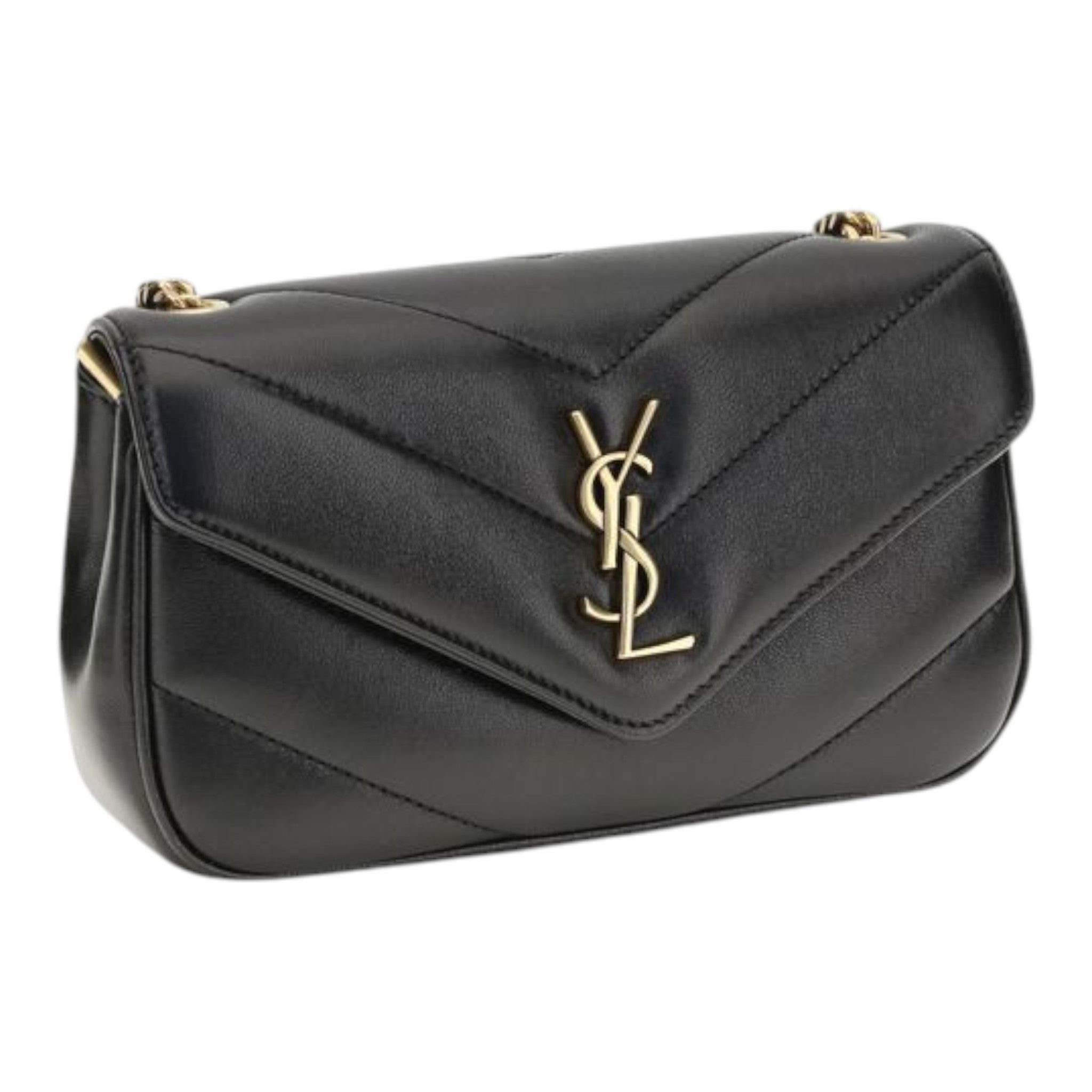 Saint Laurent Black  Loulou Toy Shoulder Bag