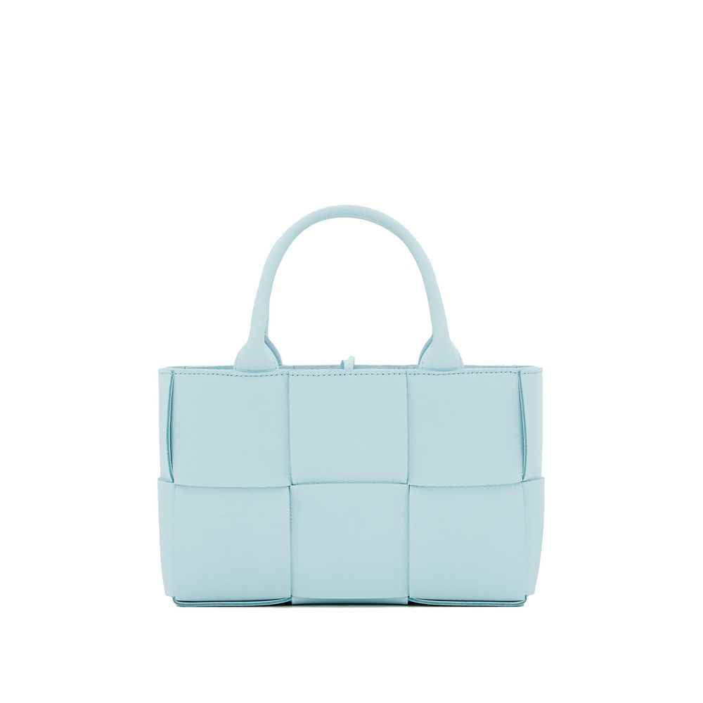 Bottega Veneta Blue Mini Intrecciato Tote Bag
