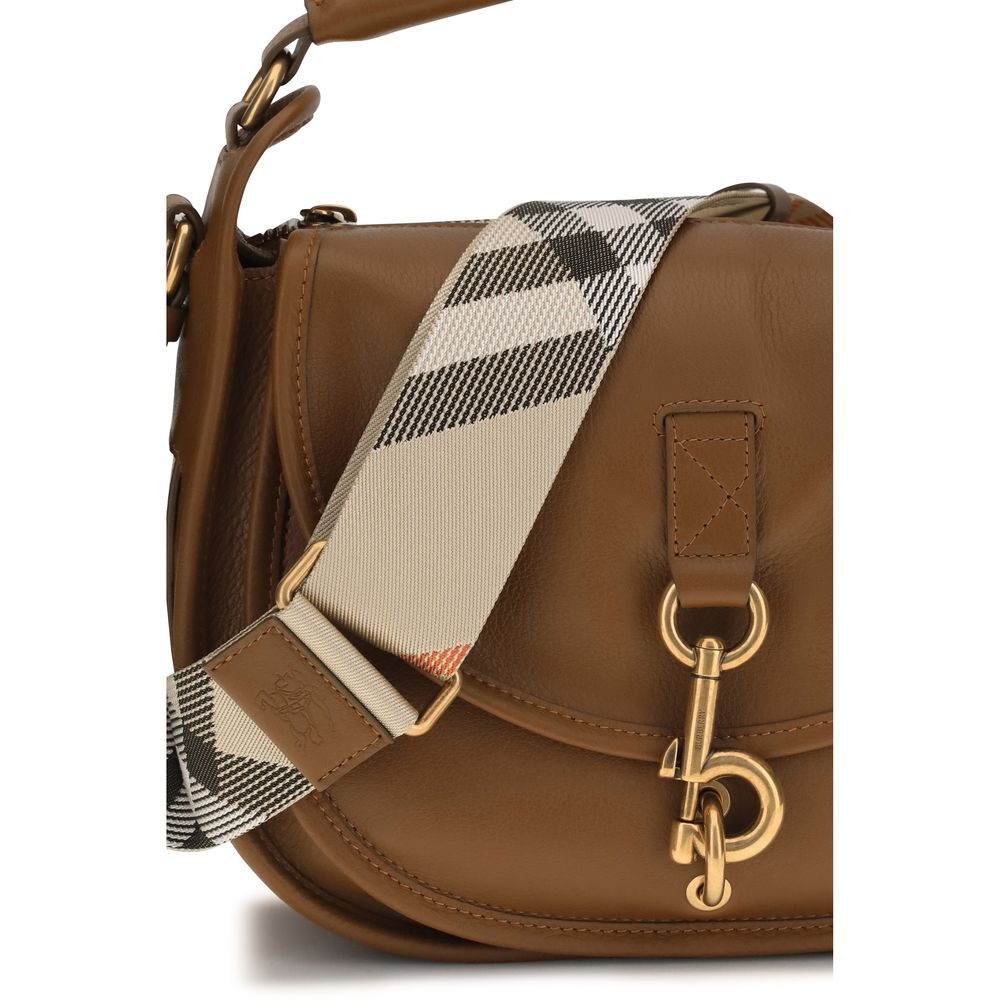 Burberry Brown The small B Clip Crossbody Bag