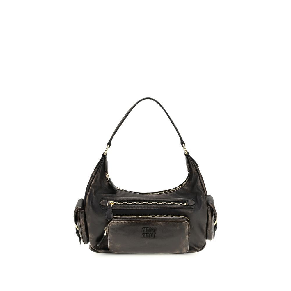 Miu Miu Brown  Pocket Shoulder Bag