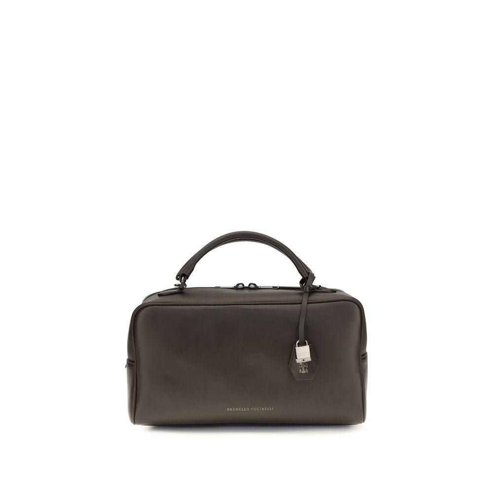 Brunello Cucinelli Brown  Boston Explorer Handbag
