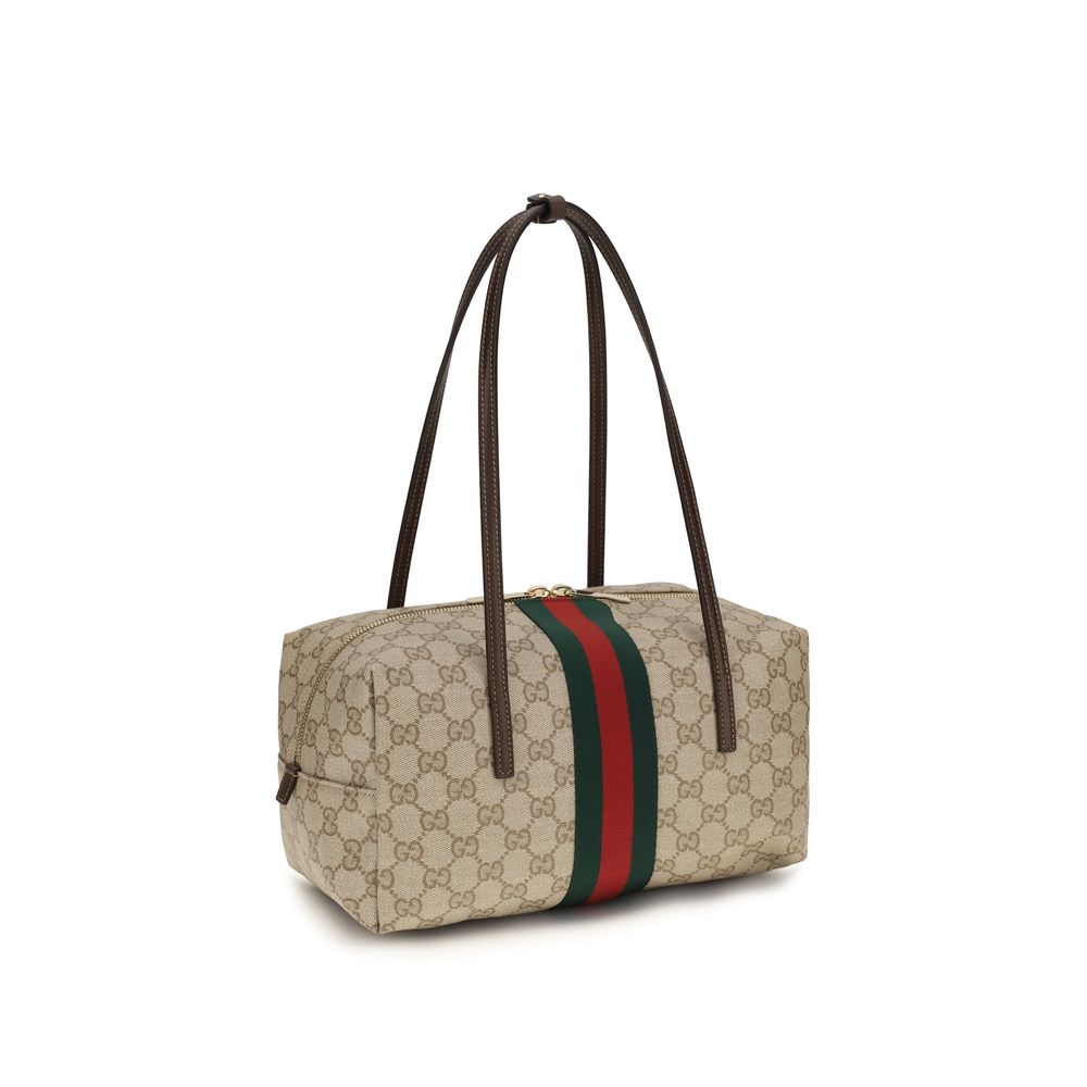 Gucci Beige Medium Boston Melrose Shoulder Bag
