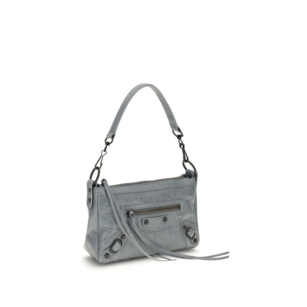 Balenciaga Gray Le City Moto Handbag