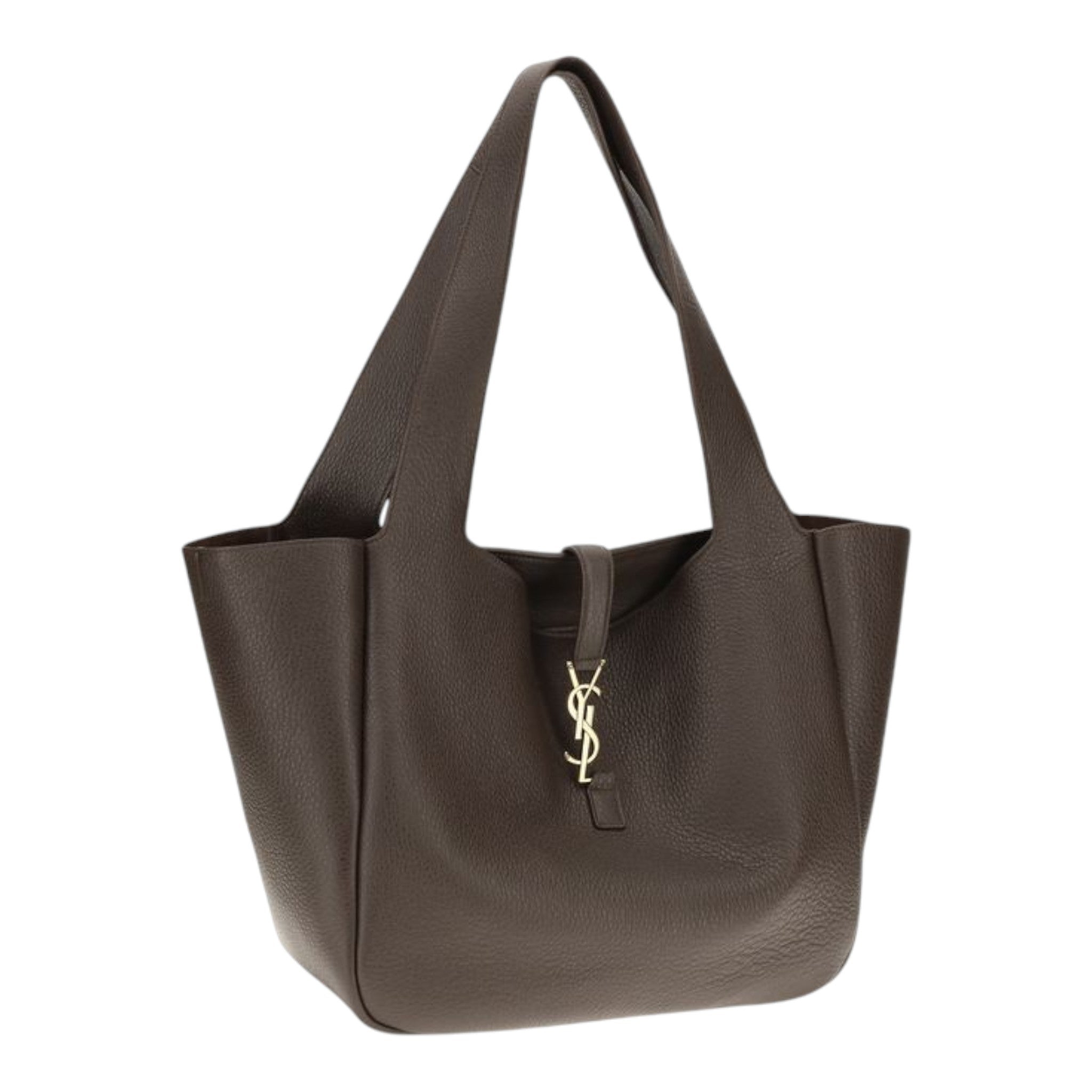 Saint Laurent Brown  Le 5 À 7  Shoulder Bag