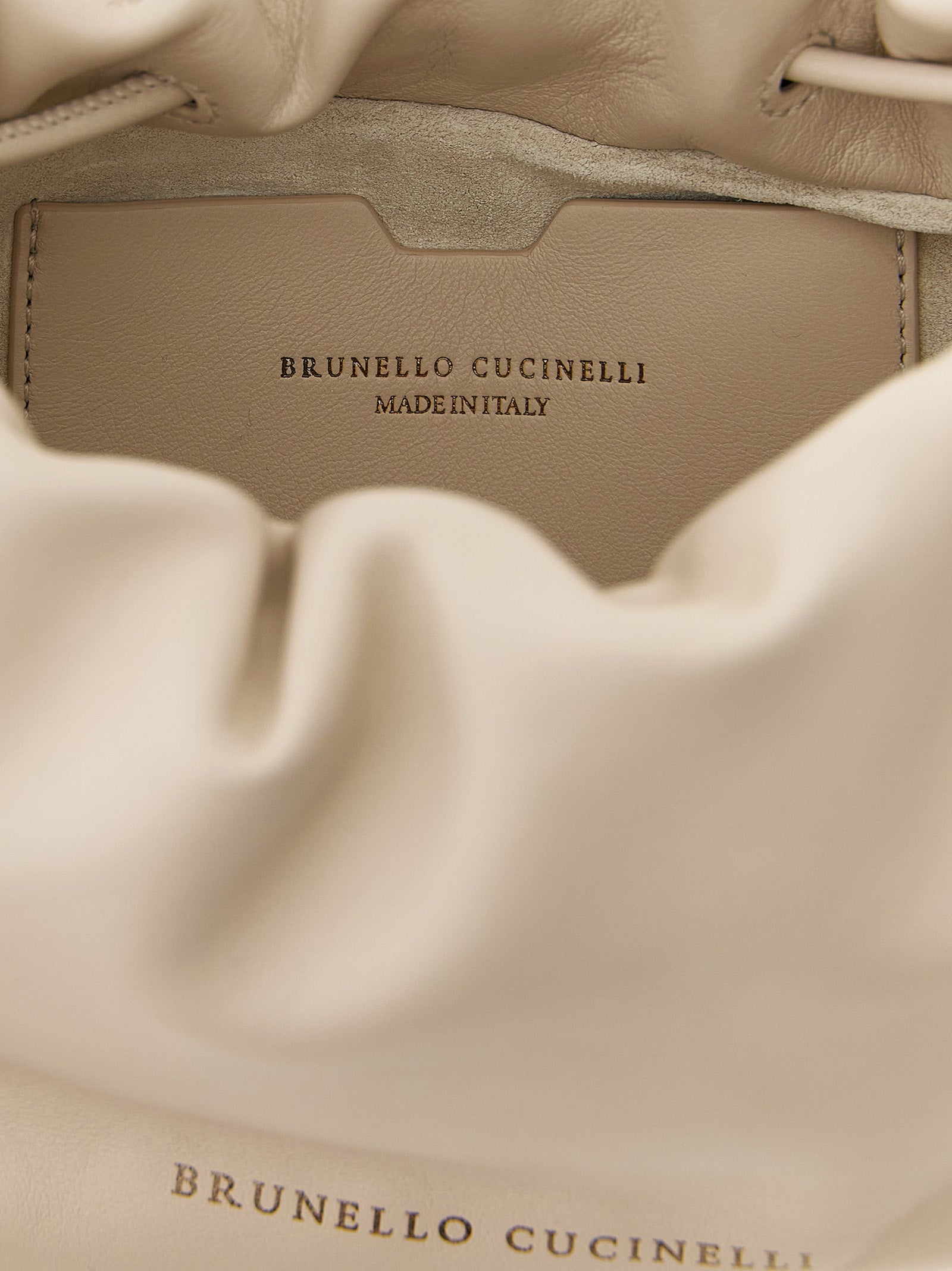 Brunello Cucinelli White Bucket Mellow