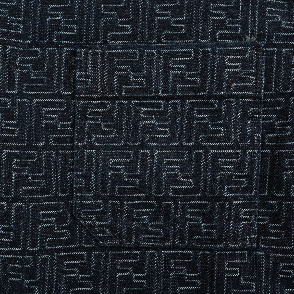 Roma FF Monogram Denim Overshirt