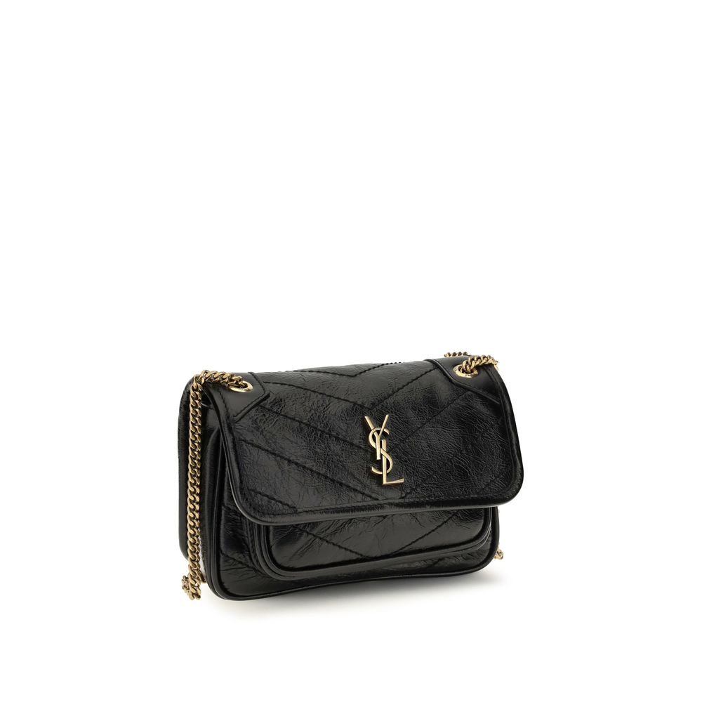 Saint Laurent Black Mini Niki Shoulder Bag
