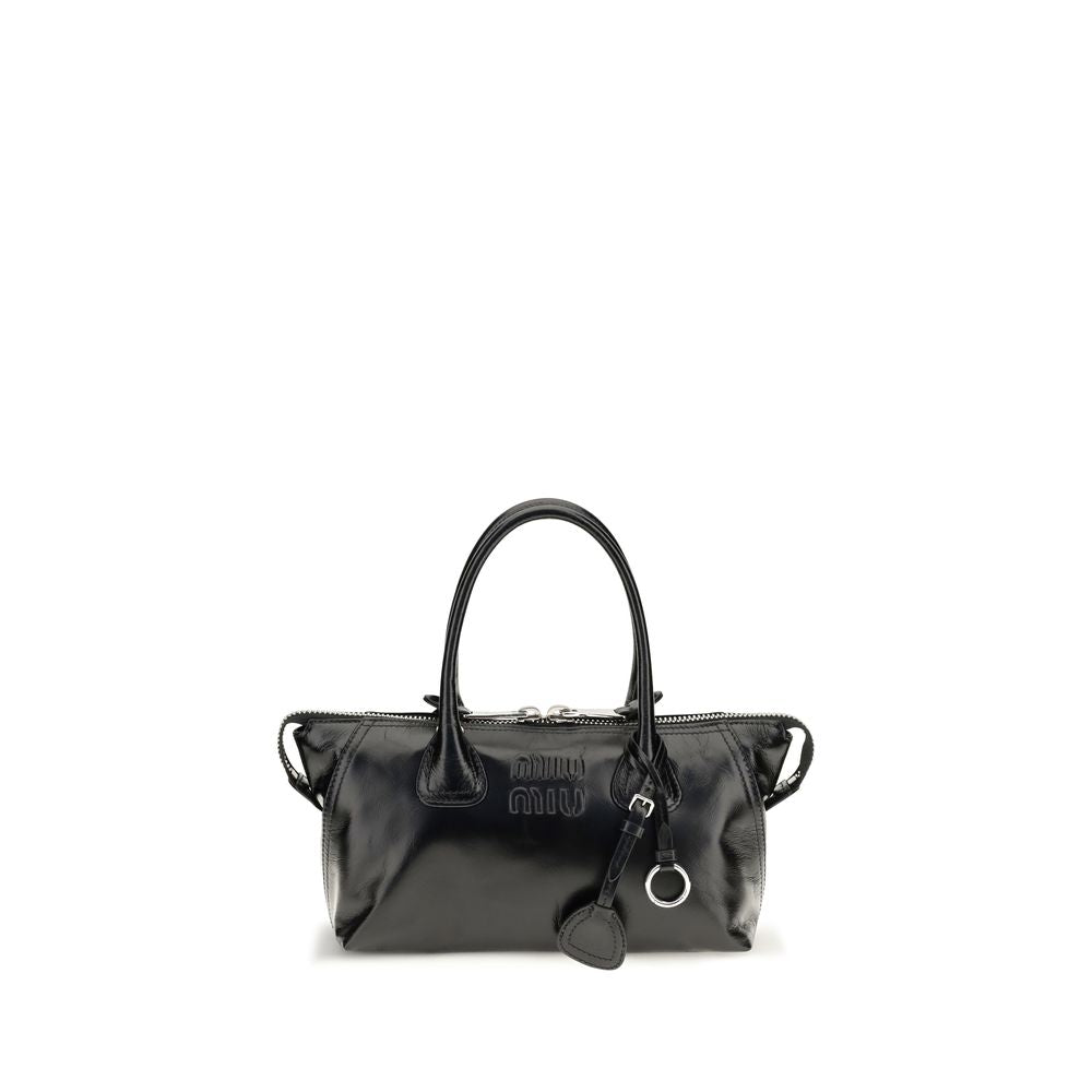 Miu Miu Black Glossy Leather  Handbag
