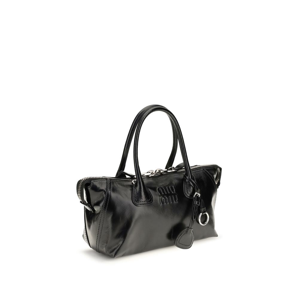 Miu Miu Black Glossy Leather  Handbag