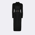 Tailored Belted Midi Dress