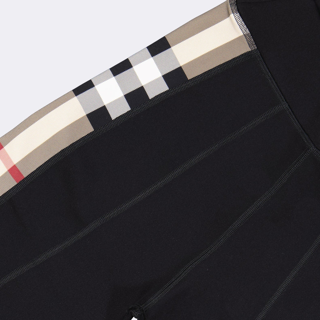 Check Panel Leggings