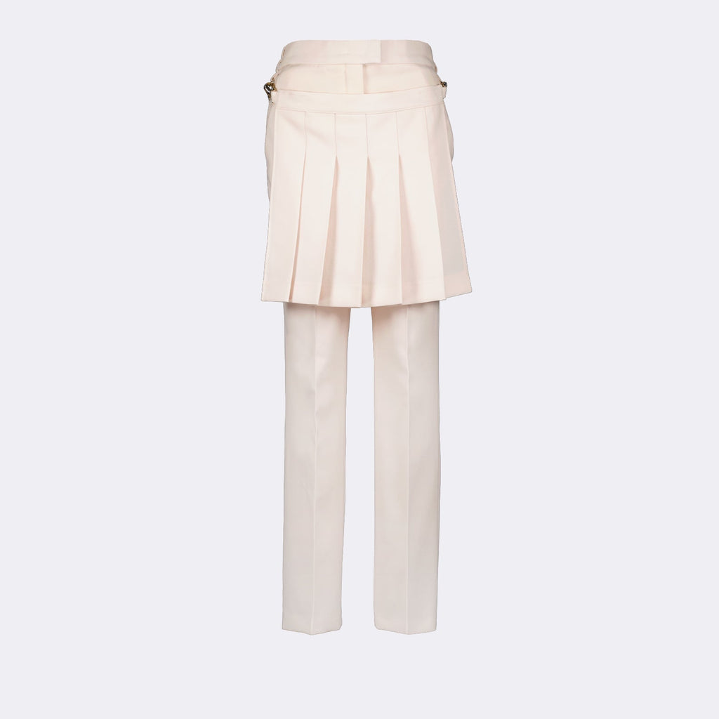 Layered Pleated Mini Skirt Trousers
