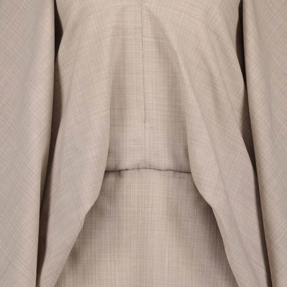 Draped Cape-Style Midi Dress