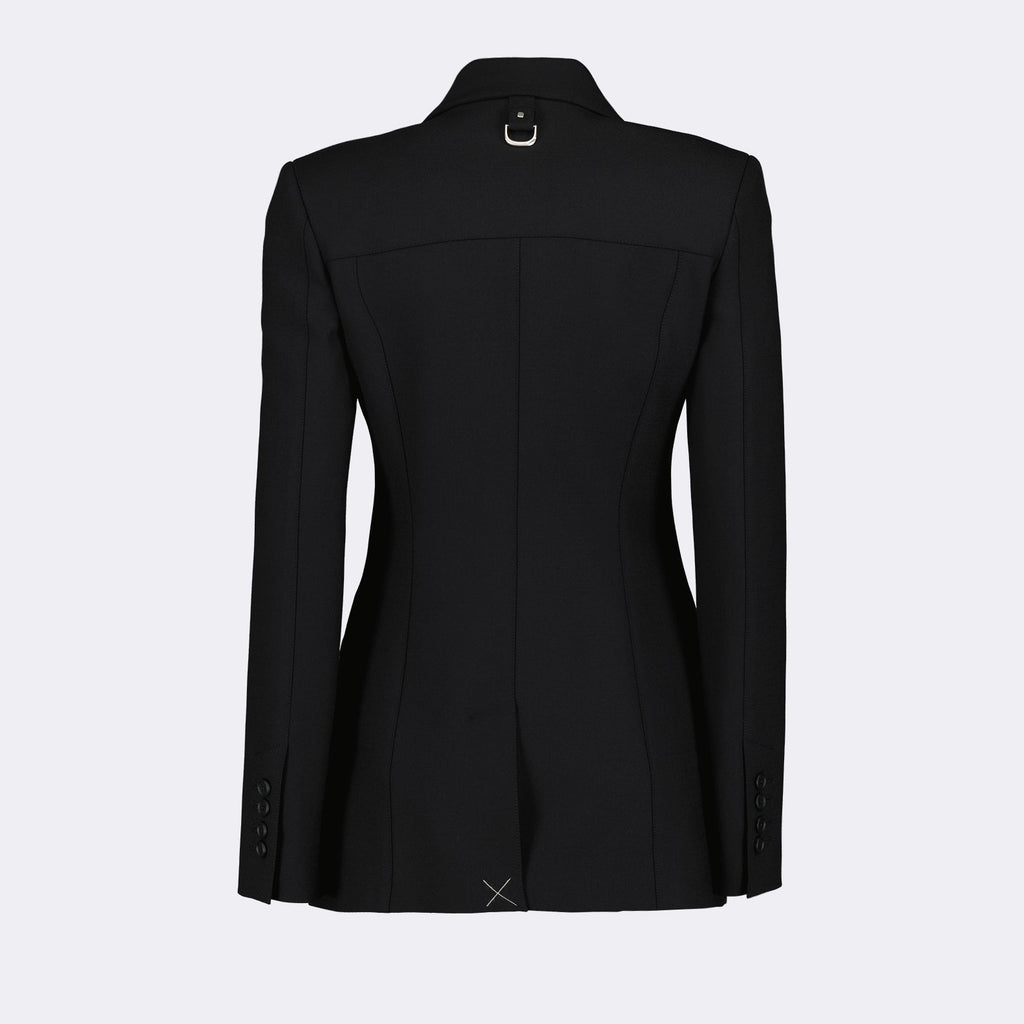 Harness-Detail Tailored Blazer Dress