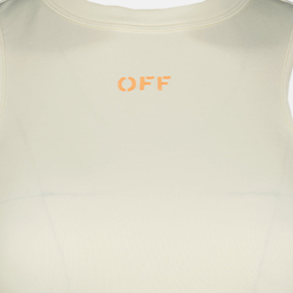 Sleeveless Logo Bodycon Mini Dress