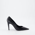 Leather Pointed-Toe Pumps