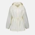 Hooded Drawstring Windbreaker Jacket