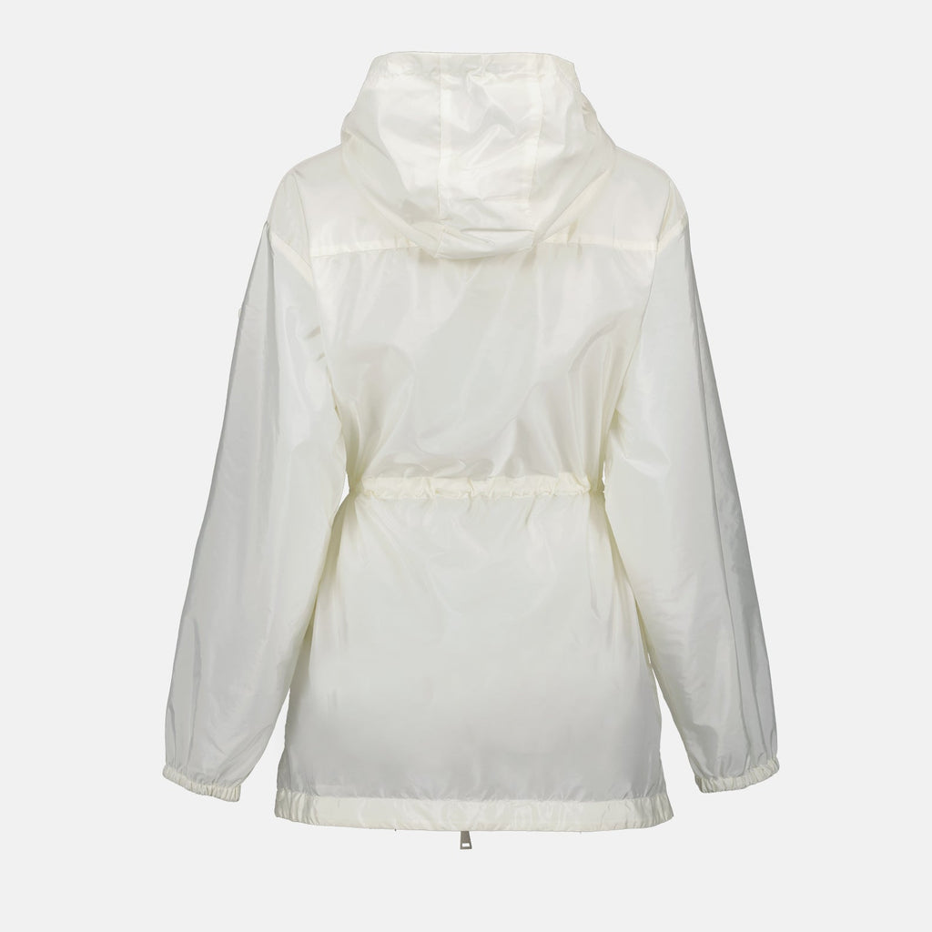 Hooded Drawstring Windbreaker Jacket