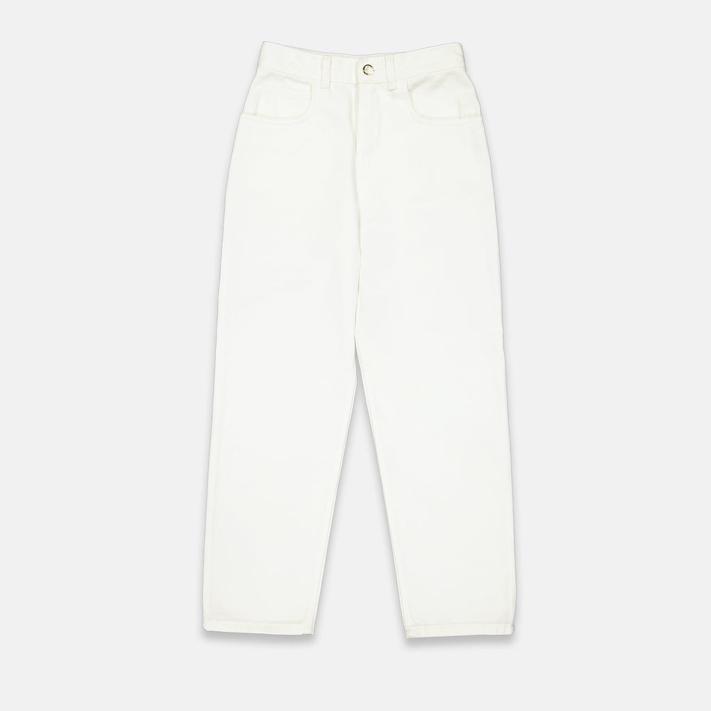 Wide-Leg Cotton Trousers