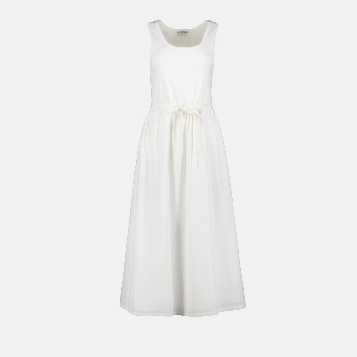 Sleeveless Drawstring Waist Maxi Dress